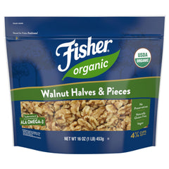 CHEF'S NATURALS bolsa frontal mostrando 16 oz orgánicas y sin sal