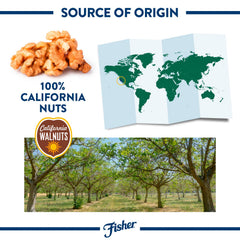 CHEF'S NATURALS textura de la nuez en close-up, crujiente y sabor mantecoso