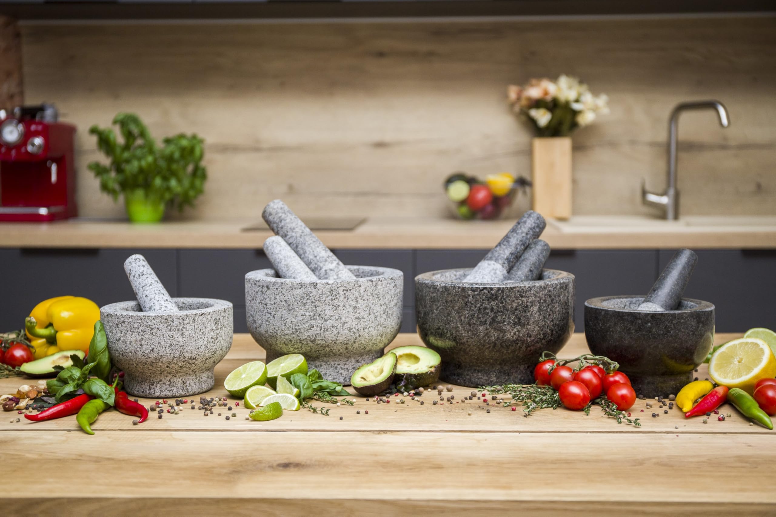 ChefSofi etiqueta que indica granito sin pulir y construcción duradera