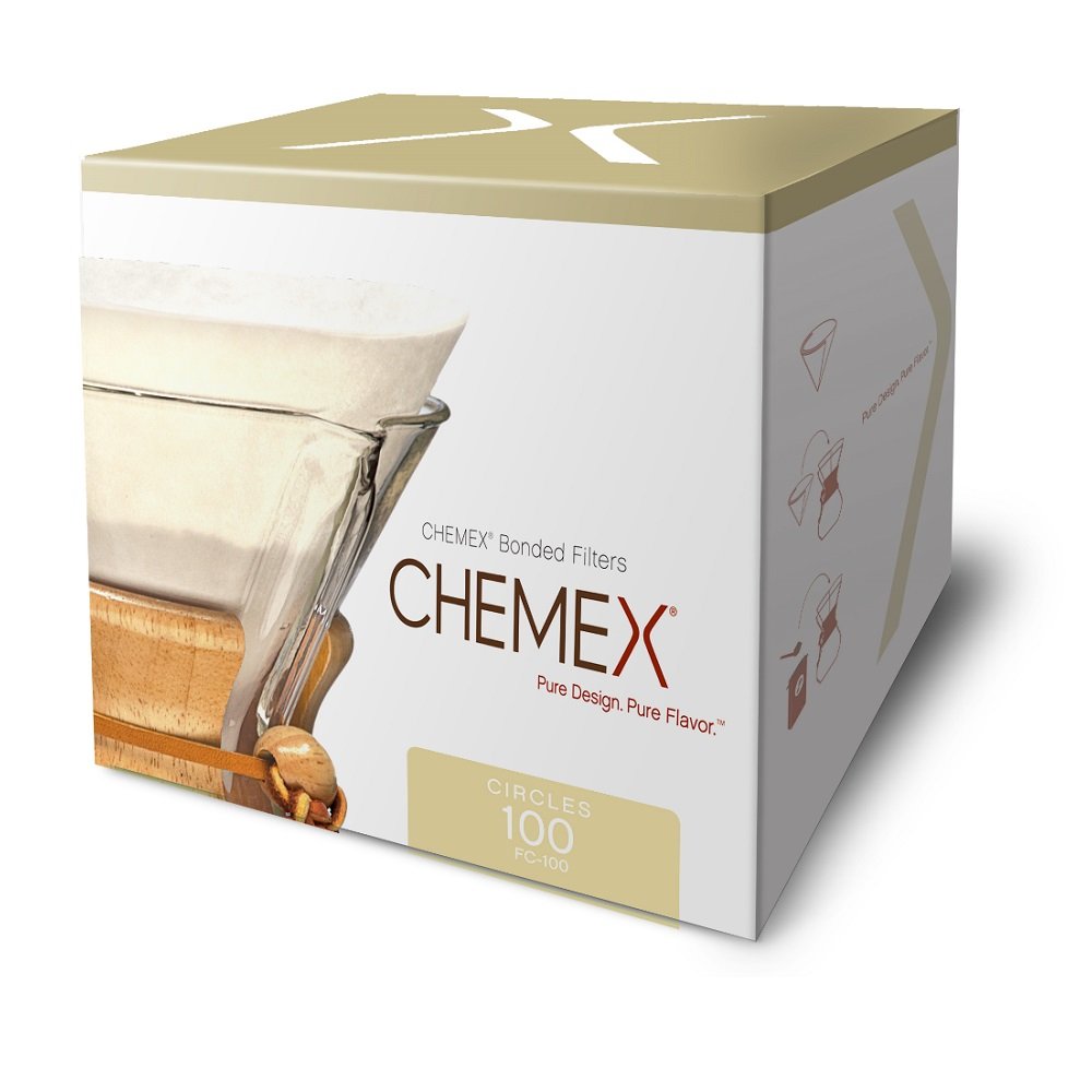 Chemex filtro detalle textura fibras gruesas que retienen sedimentos para taza limpia