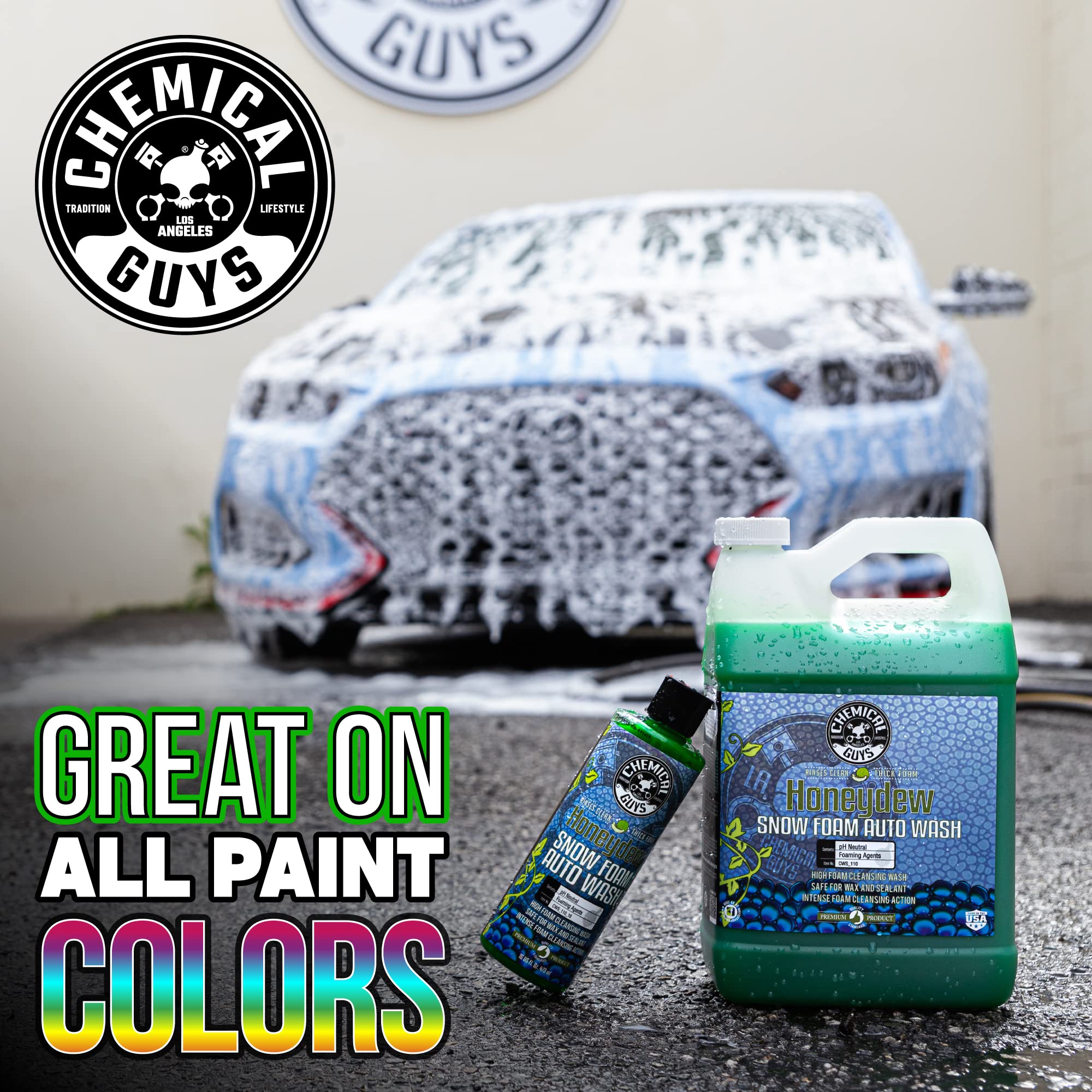 Chemical Guys etiqueta con instrucciones y beneficios claros y útiles