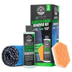 Chemical Guys frente del empaque del kit mostrando componentes y beneficios