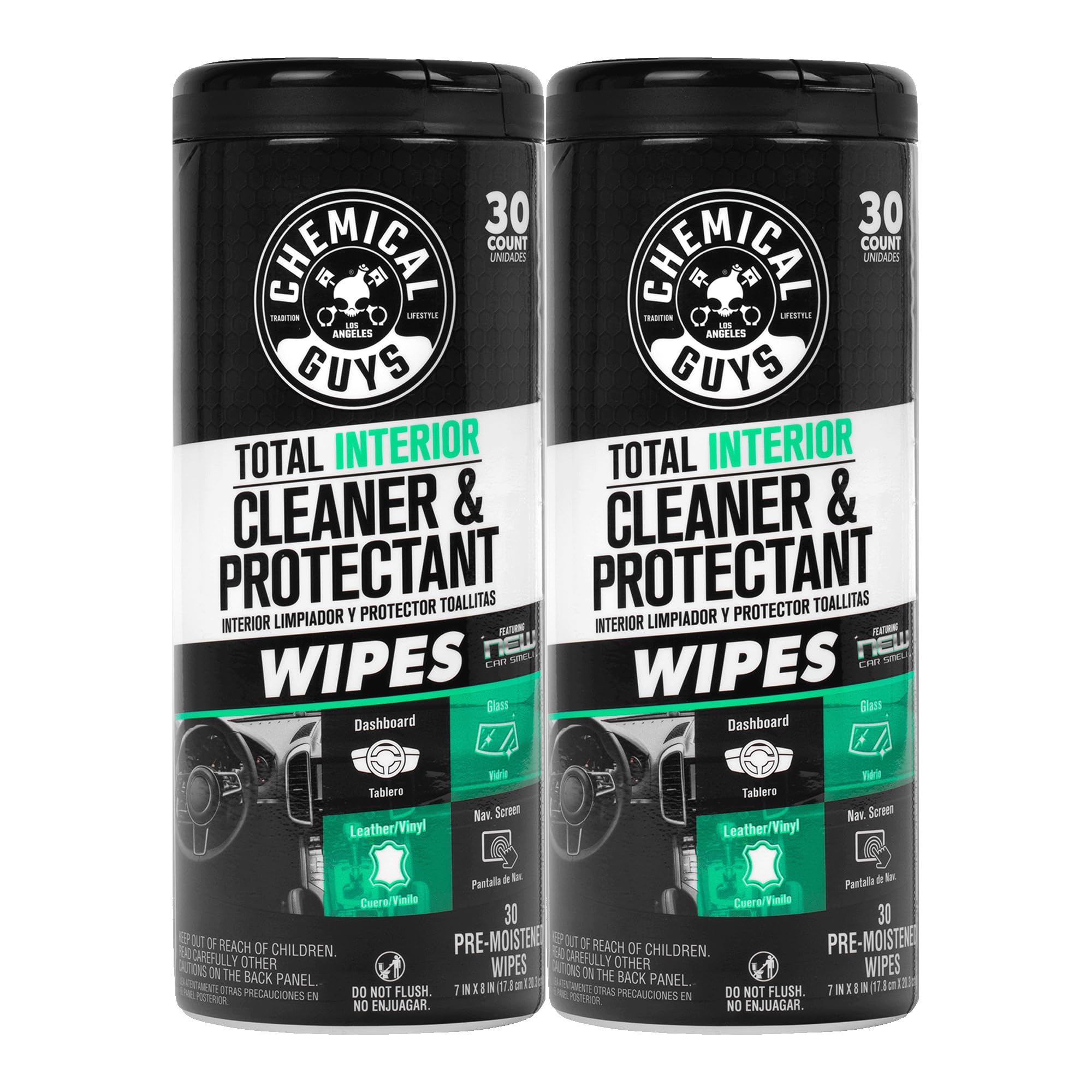 Chemical Guys lata frontal mostrando diseño y conveniencia