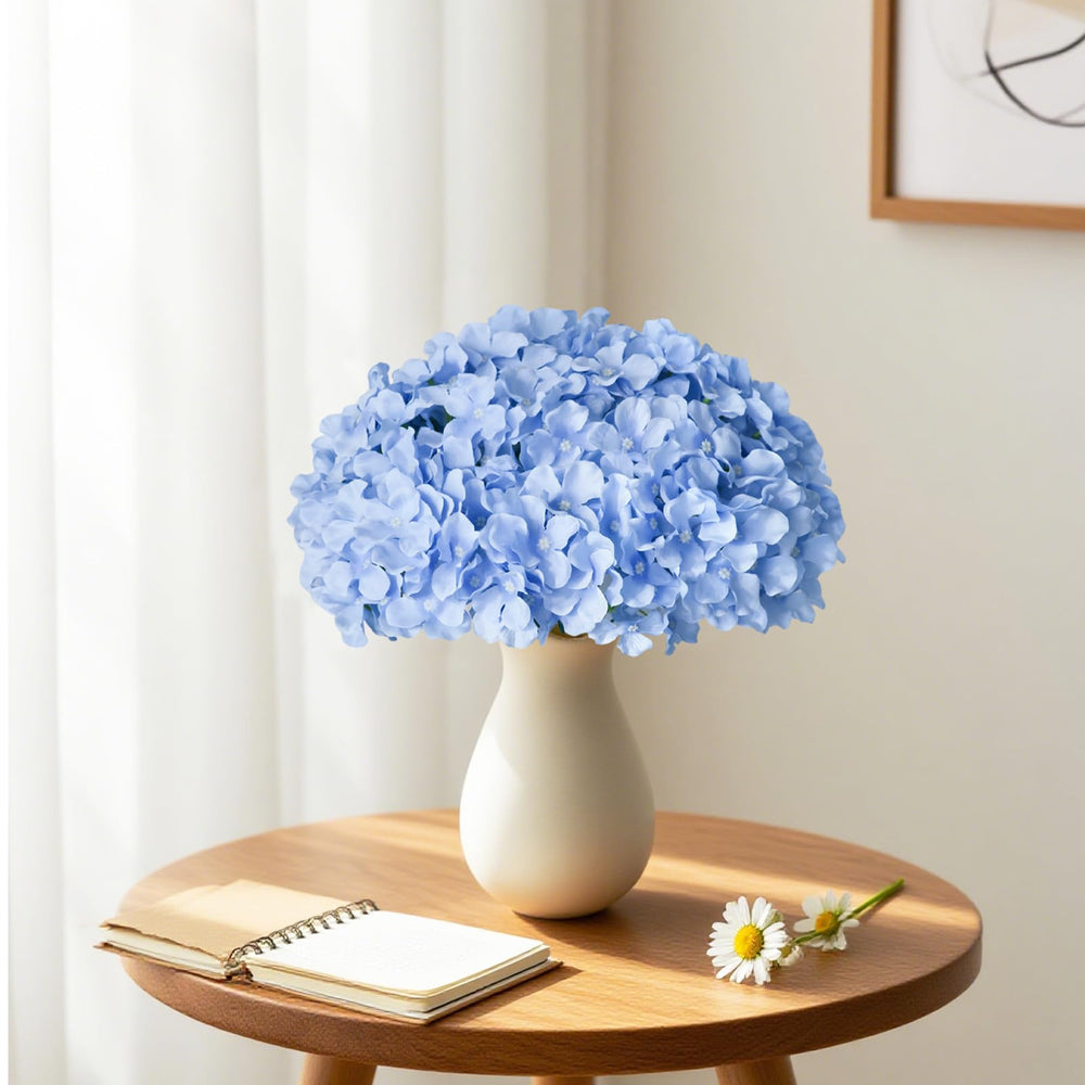 Cherica guirnalda decorativa con hortensias para eventos y pared