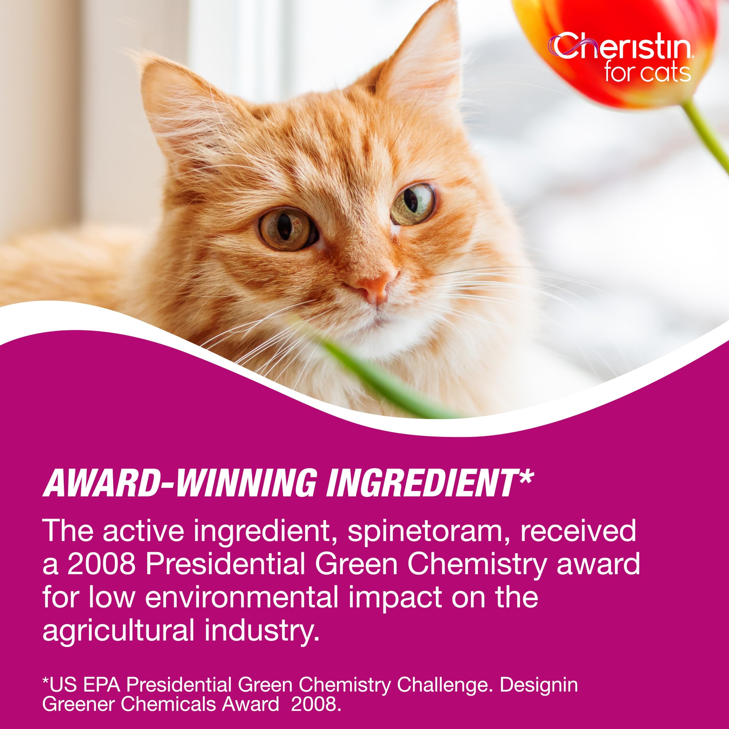 Cheristin envase lateral con etiqueta legible para identificar el producto