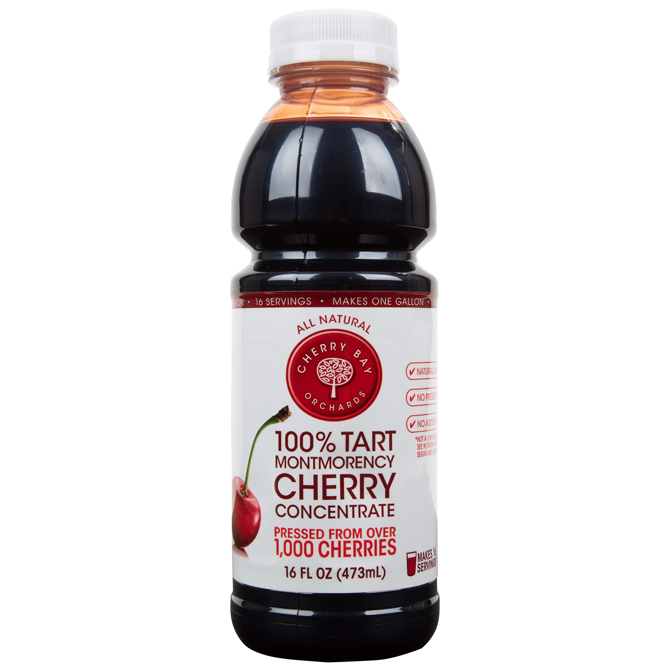 Cherry Bay Orchards botella frontal mostrando concentrado y solución práctica