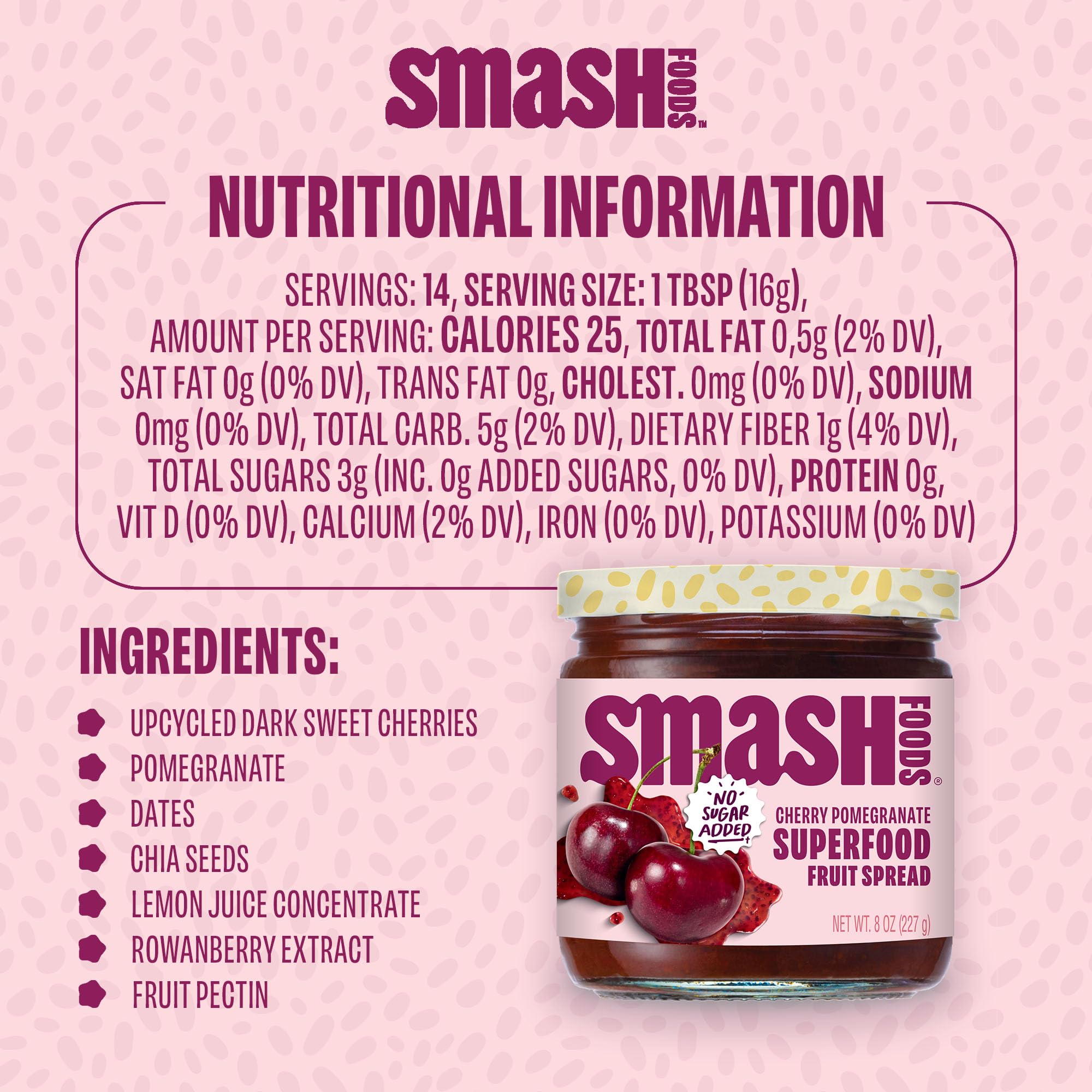 Chia Smash servido en tabla de quesos, añade contraste frutal