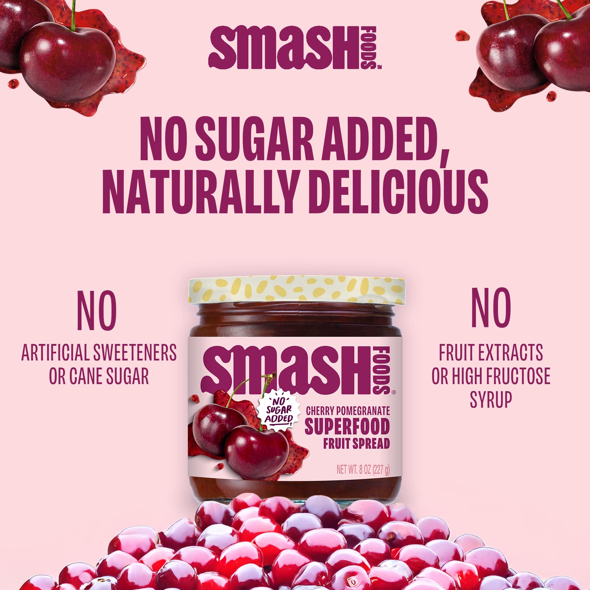 Chia Smash etiqueta nutricional destacando ingredientes naturales