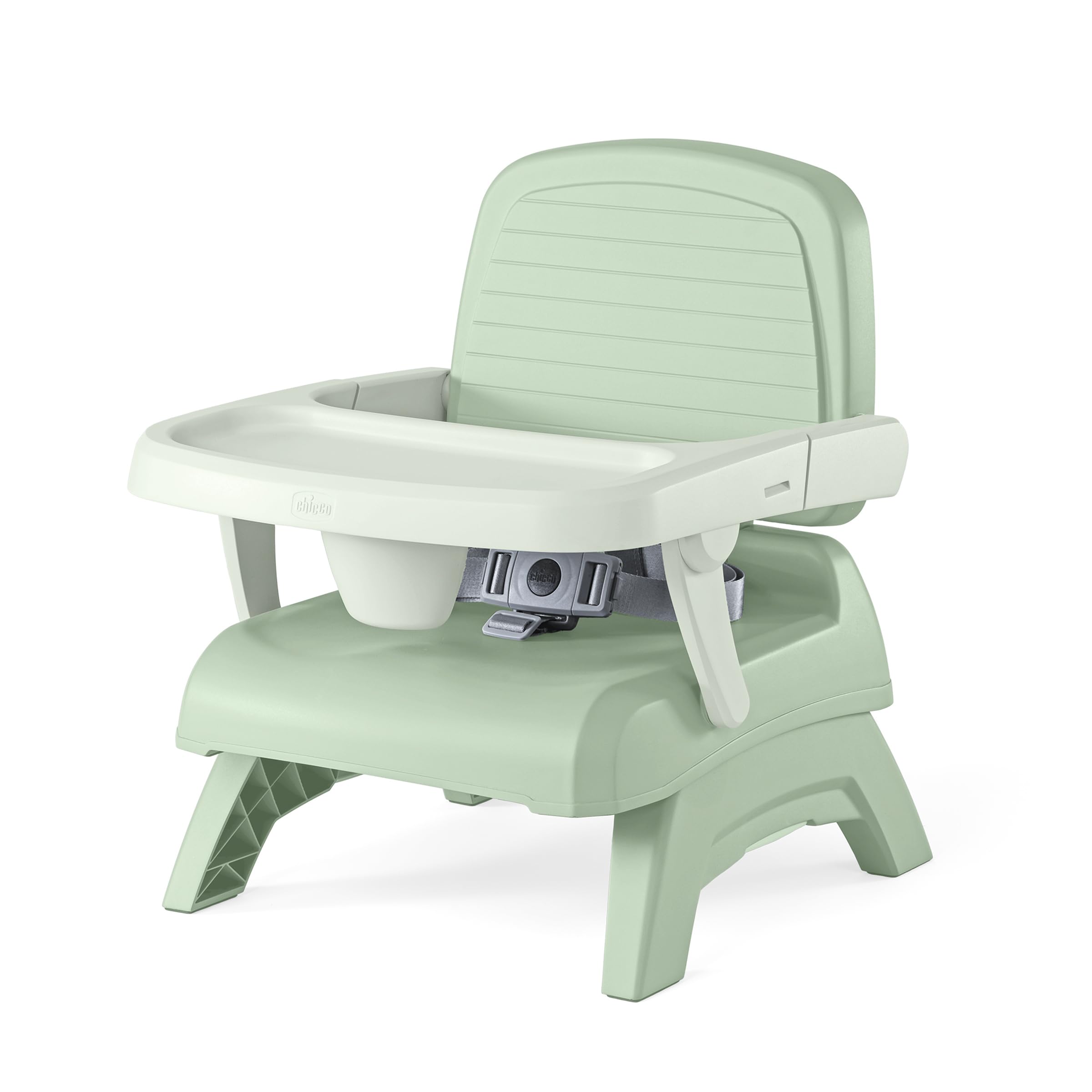 Chicco Bento frontal fijado a una silla para comidas con seguridad