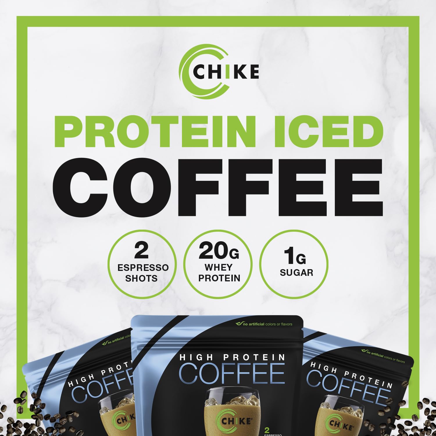 CHIKE etiqueta nutricional enfocada, información clara de proteínas