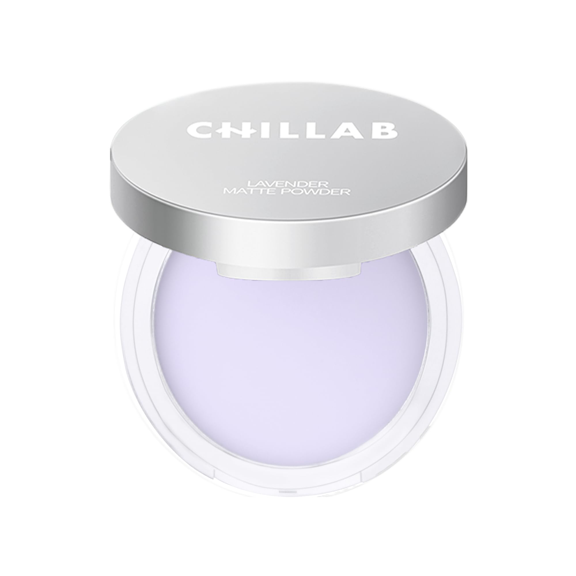 Chillab polvo frontal en estuche compacto que muestra acabado mate duradero