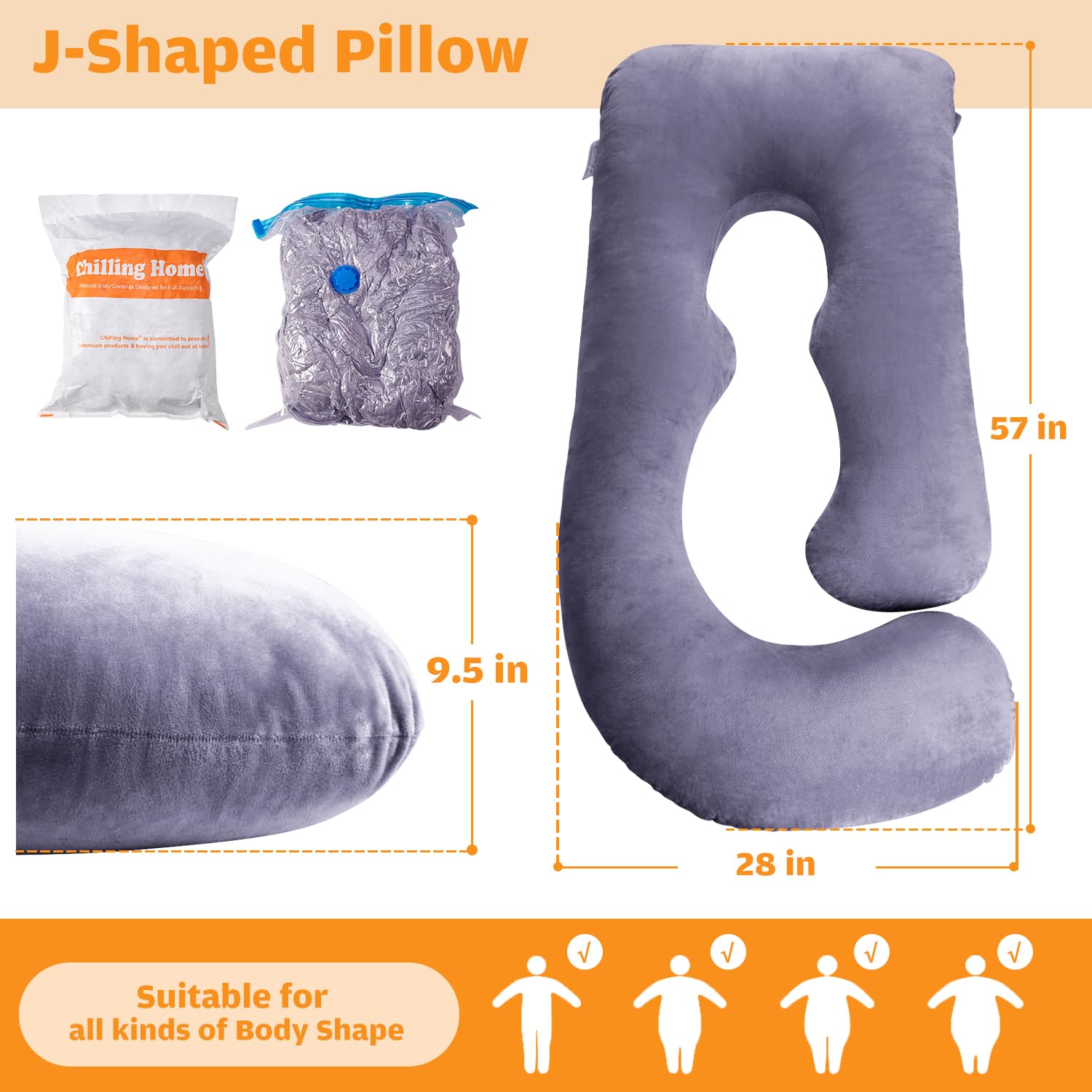 Chilling Home almohada en U en dormitorio mostrando uso multipropósito y estética acogedora