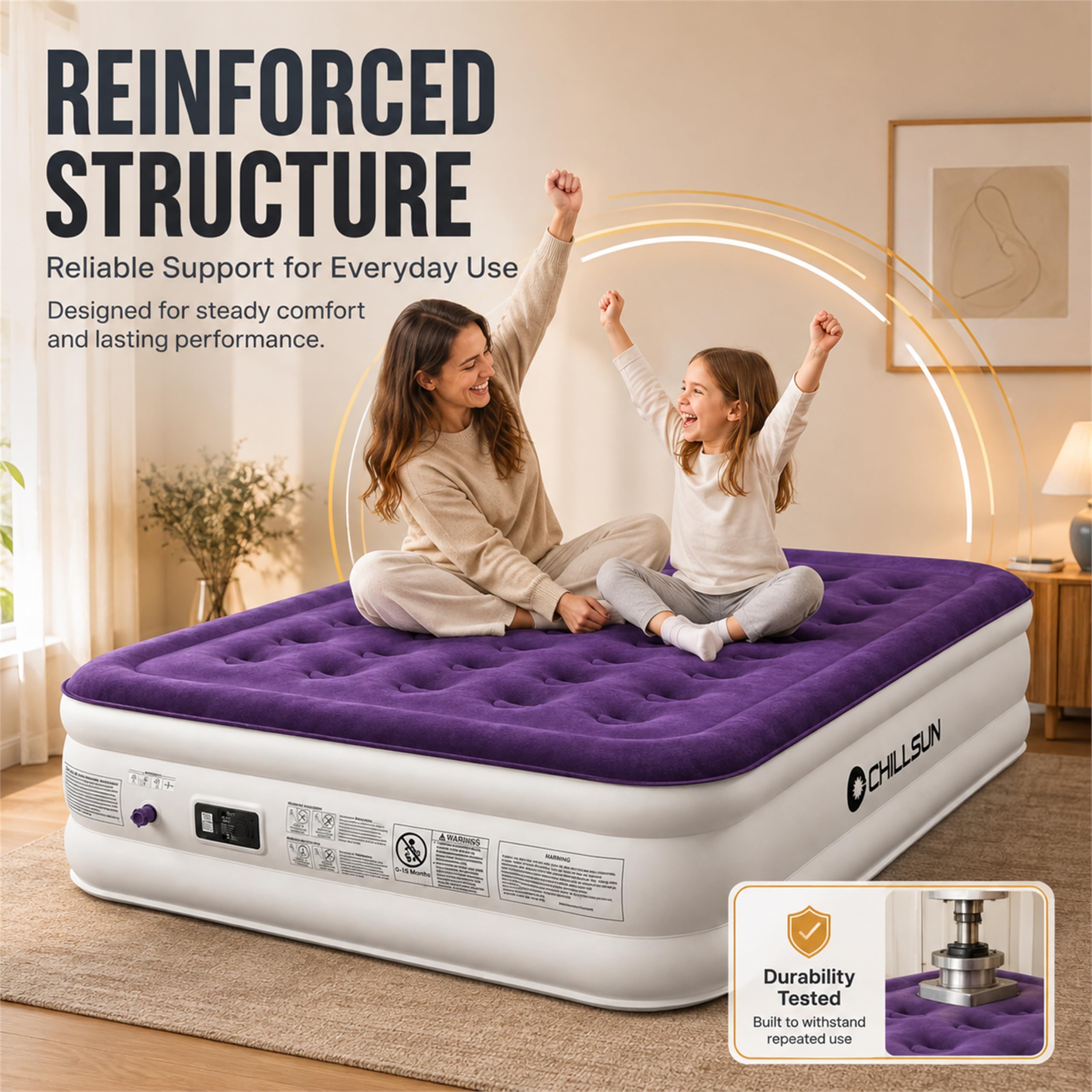 CHILLSUN perfil lateral de 18 pulgadas que facilita subir y bajar