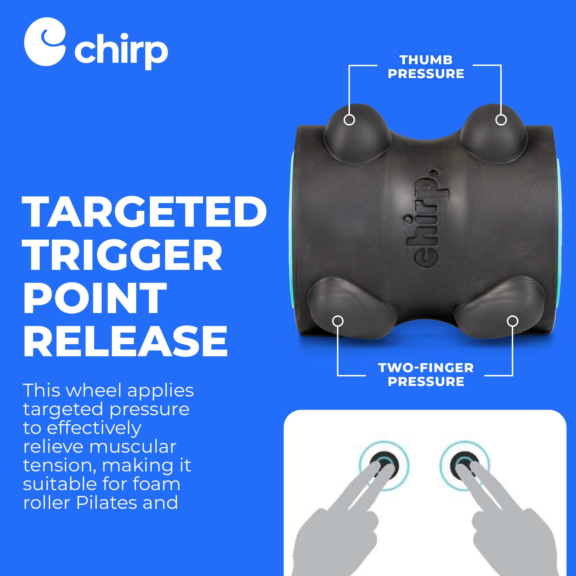 Chirp Wheel XR corte del núcleo firme, ofrece presión profunda controlada