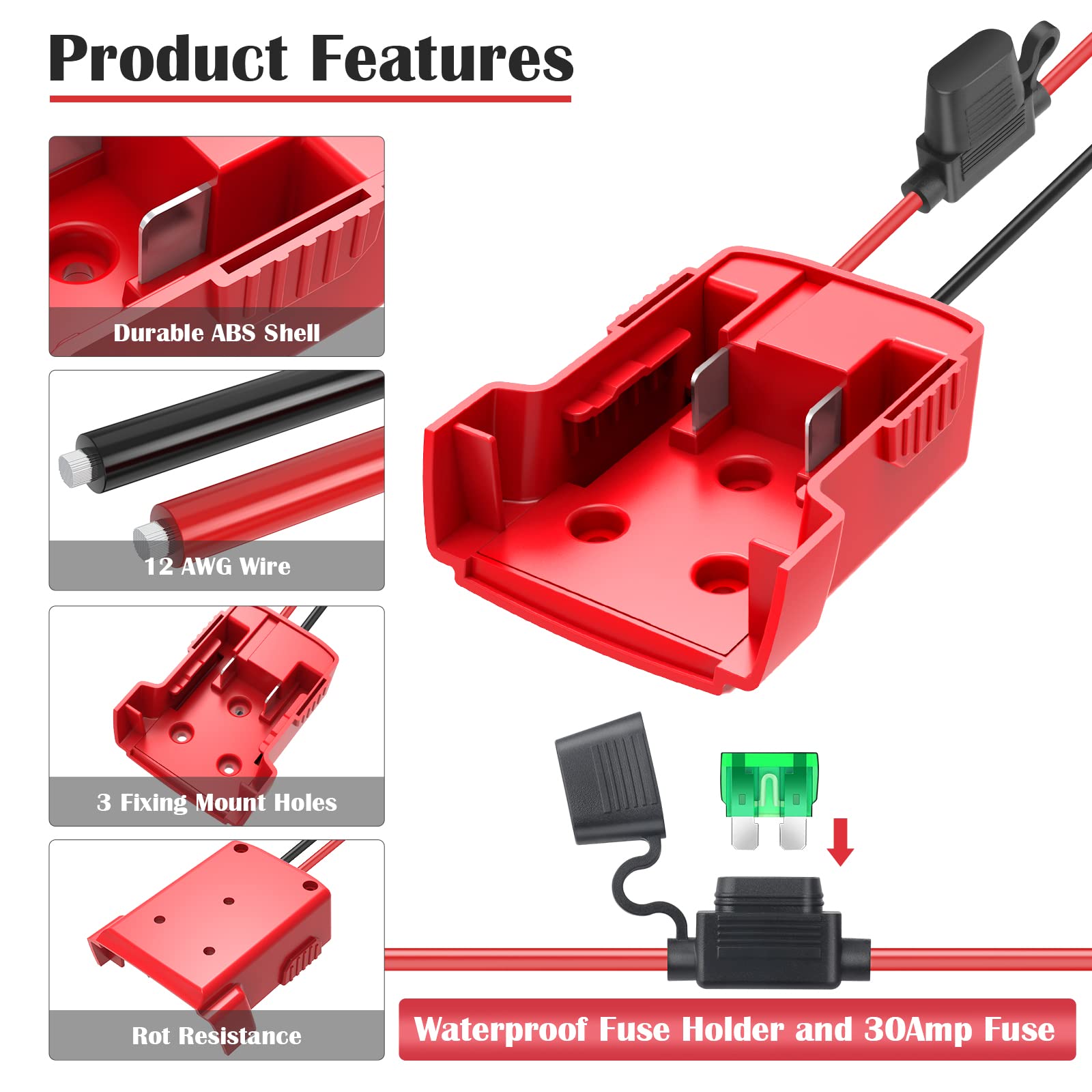 CHoiKWong portafusible con tapa para proteger el fusible y evitar humedad