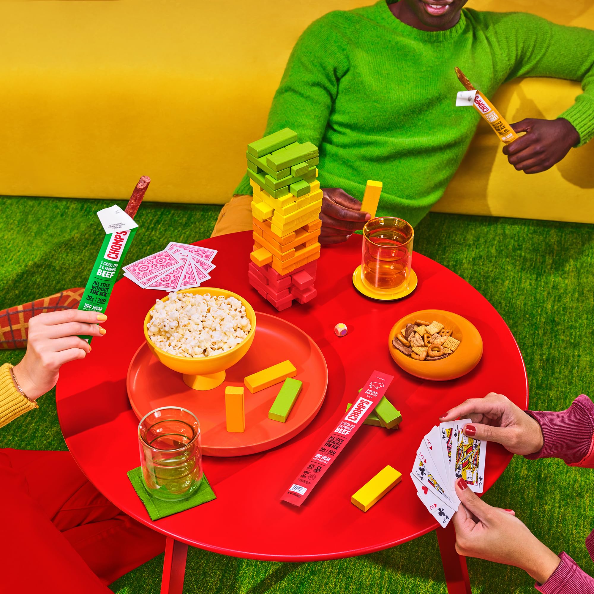 Chomps en picnic al aire libre, snack proteico para aventuras