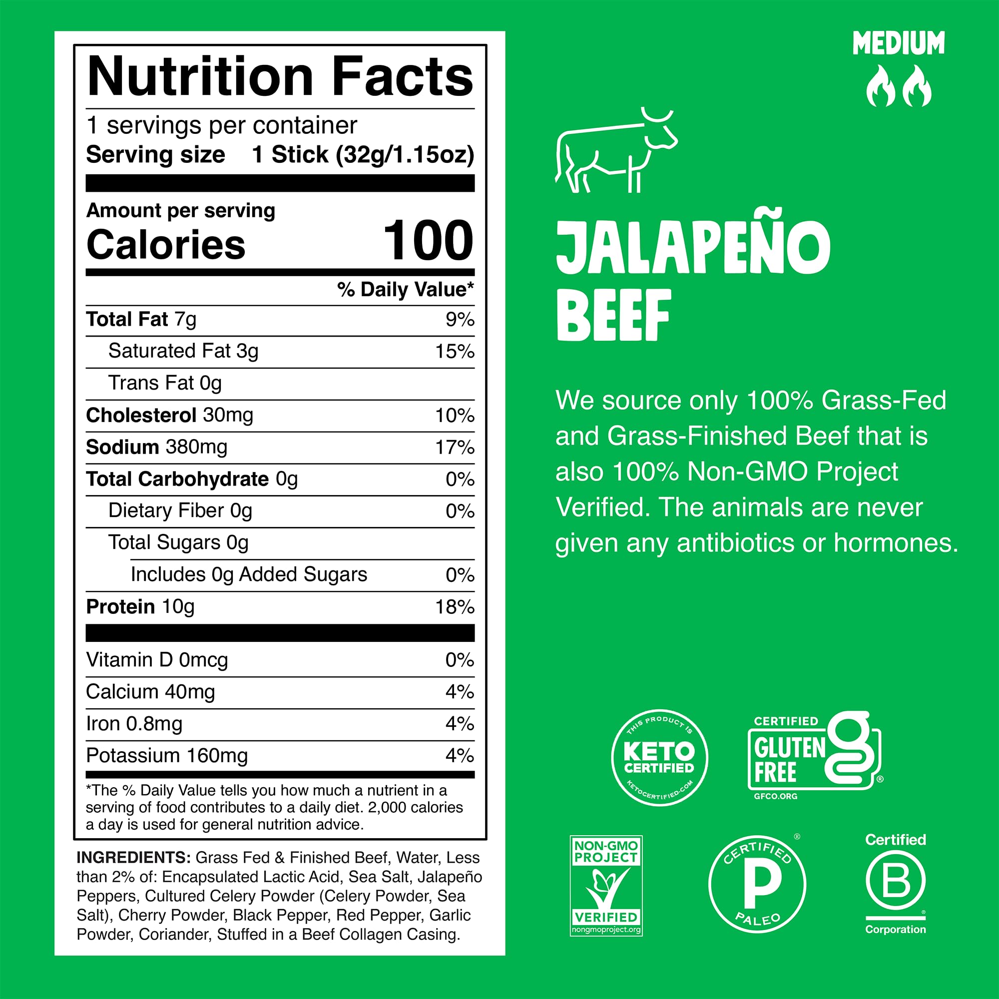 Chomps palito en mano listo para comer aporta proteína portátil