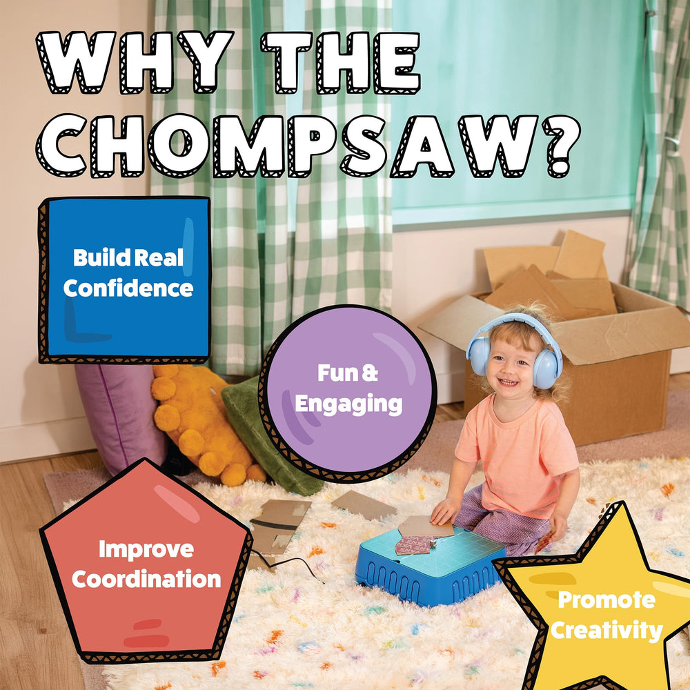 CHOMPSHOP ChompSaw proyecto de fortín hecho en cartón como ejemplo creativo