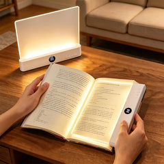 Choudao luz frontal de lectura mostrando iluminación uniforme y confort visual