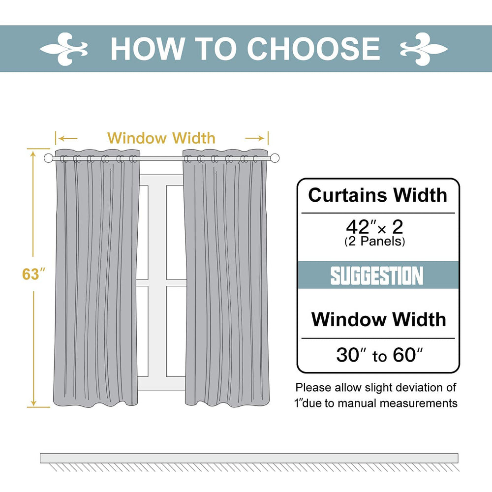 ChrisDowa panel next to tape measure showing 63 inch length and size clarity benefit