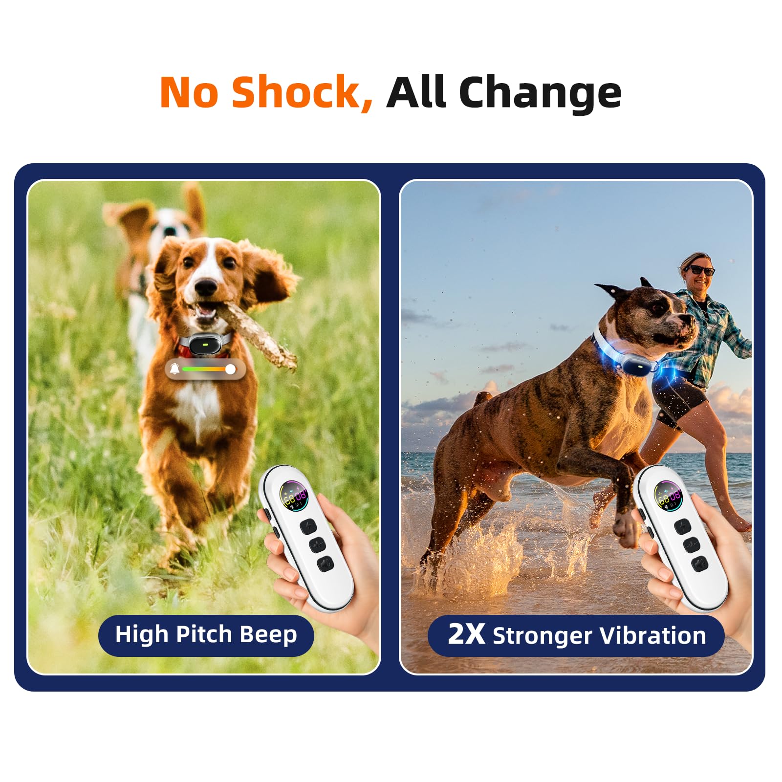 Chupolik collar salpicando agua demostrando resistencia impermeable