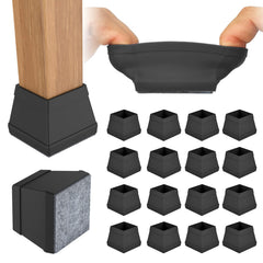 CHWM paquete frontal 16 fundas para patas cuadradas protege suelos