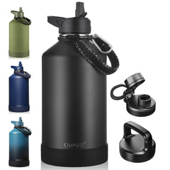 CIVAGO botella frontal 128 oz mostrando diseño y capacidad