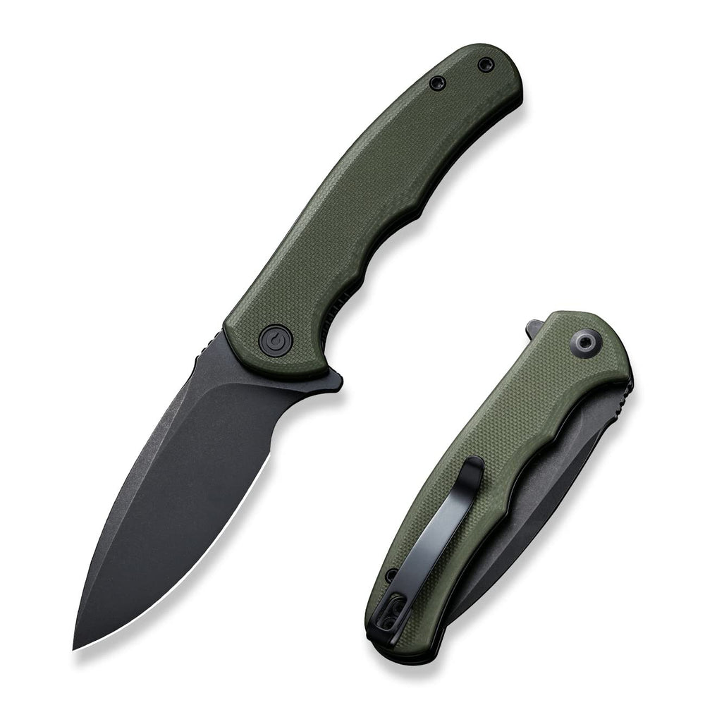 CIVIVI Mini Praxis vista frontal mostrando diseño y color OD Green