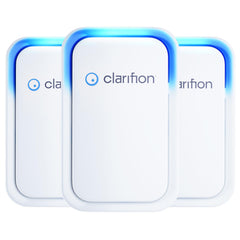 Clarifion vista frontal del dispositivo mostrando diseño compacto y efecto práctico