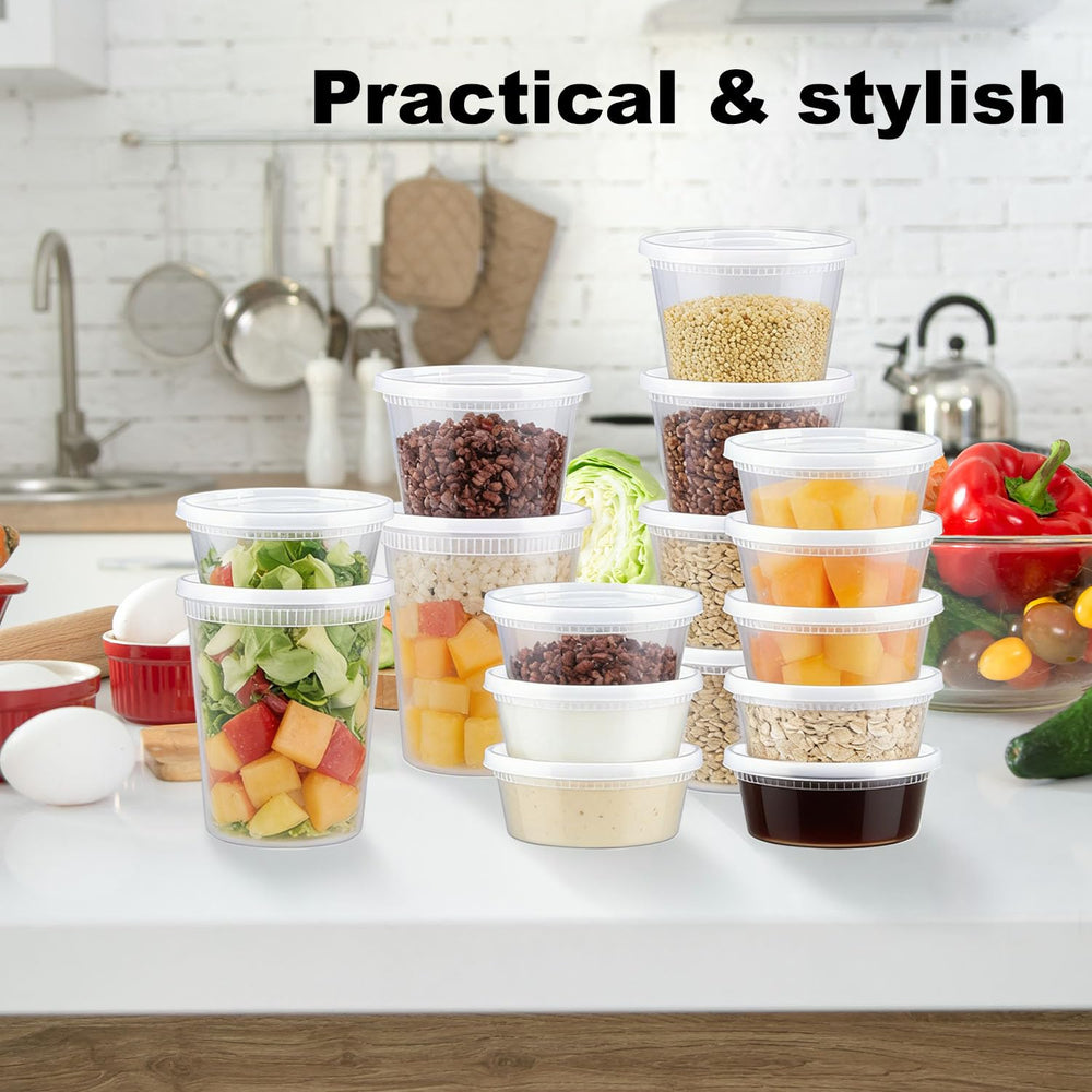 Clawsoff envase lleno de sopa listo para transportar y conservar sabor