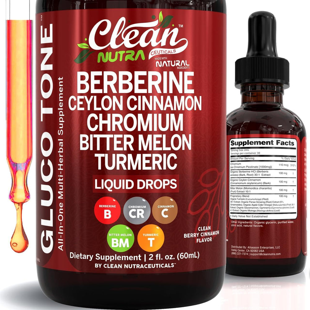 Clean Nutraceuticals botella frontal mostrando etiqueta clara y uso práctico