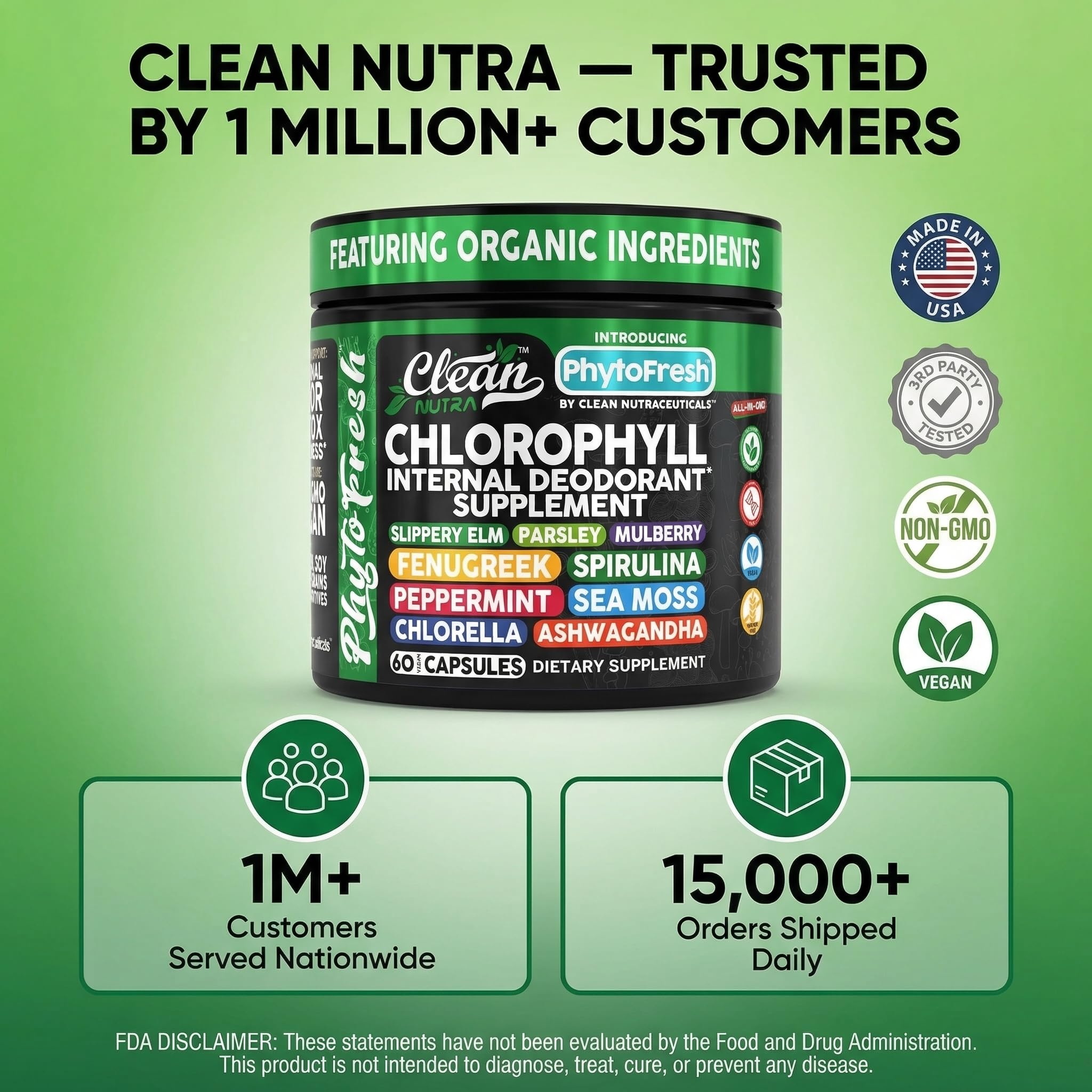 Clean Nutraceuticals cápsulas abiertas mostrando polvo vegetal concentrado