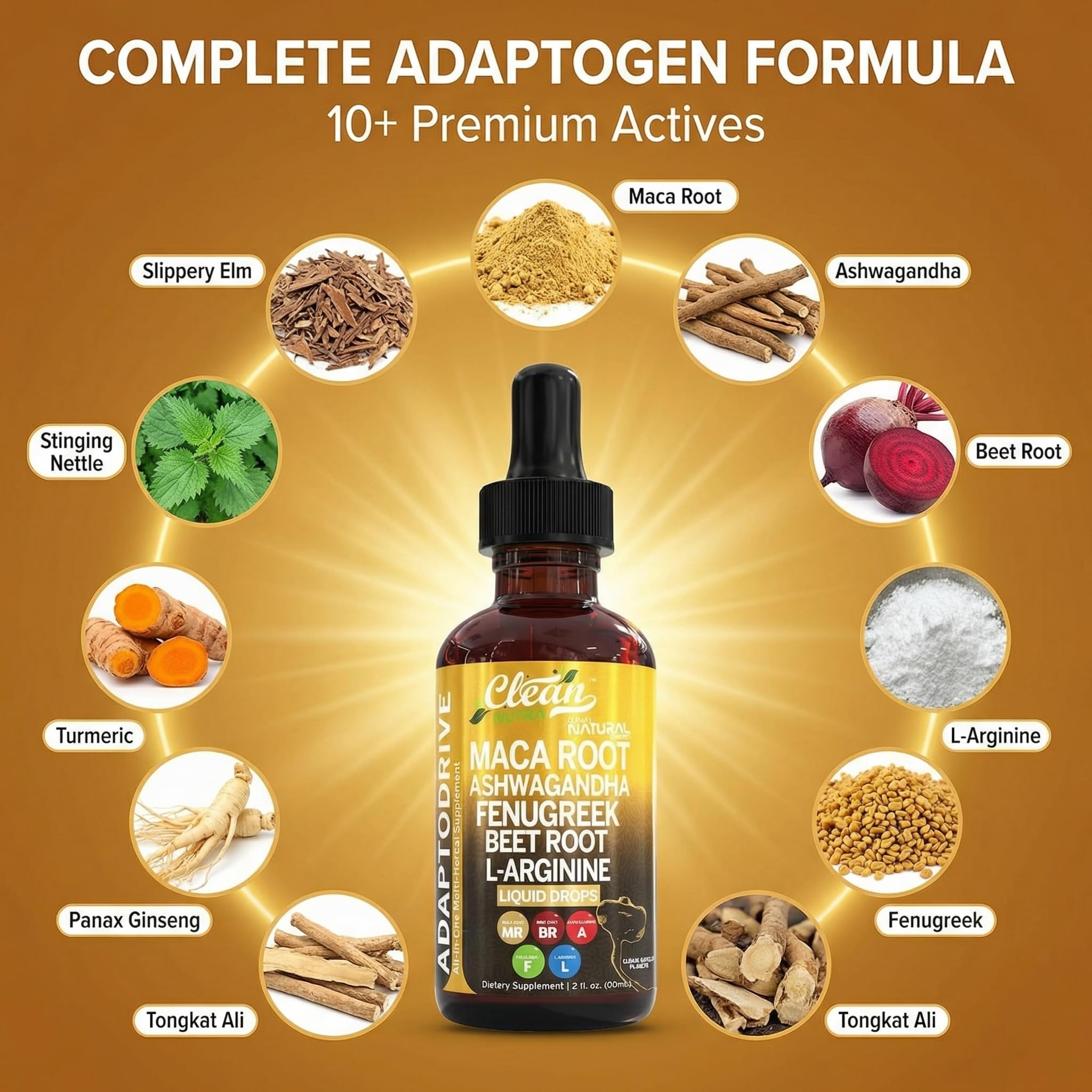Clean Nutraceuticals gotas añadiéndose a un batido para conveniencia diaria