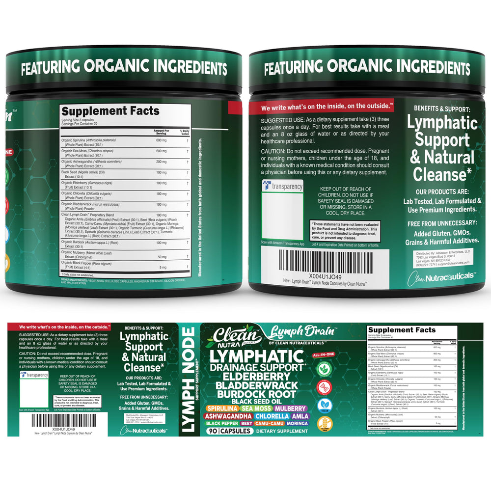 Clean Nutraceuticals ingredientes naturales sobre mesa: algas, raíces y especias