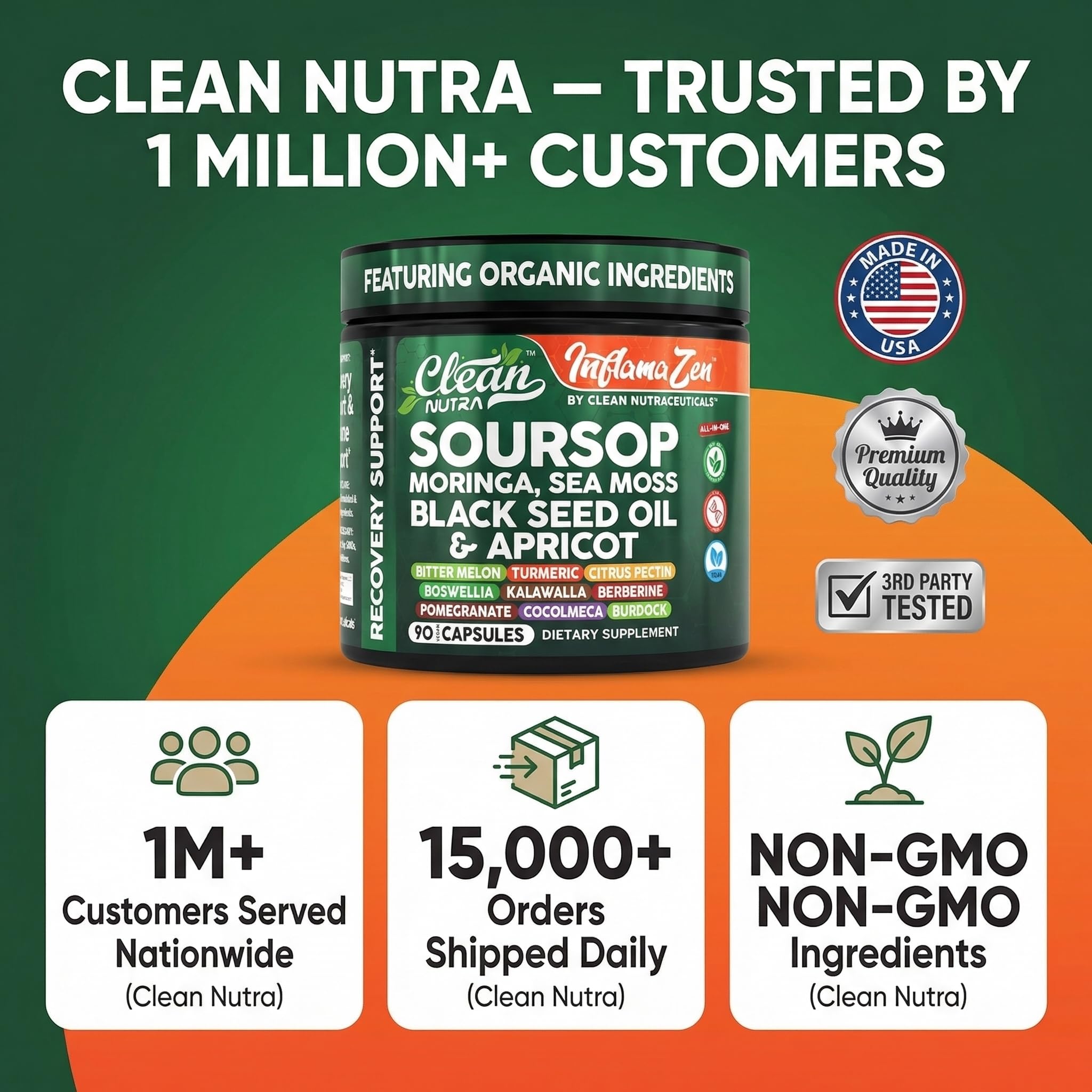 Clean Nutraceuticals cápsula abierta con polvo interior para ver textura