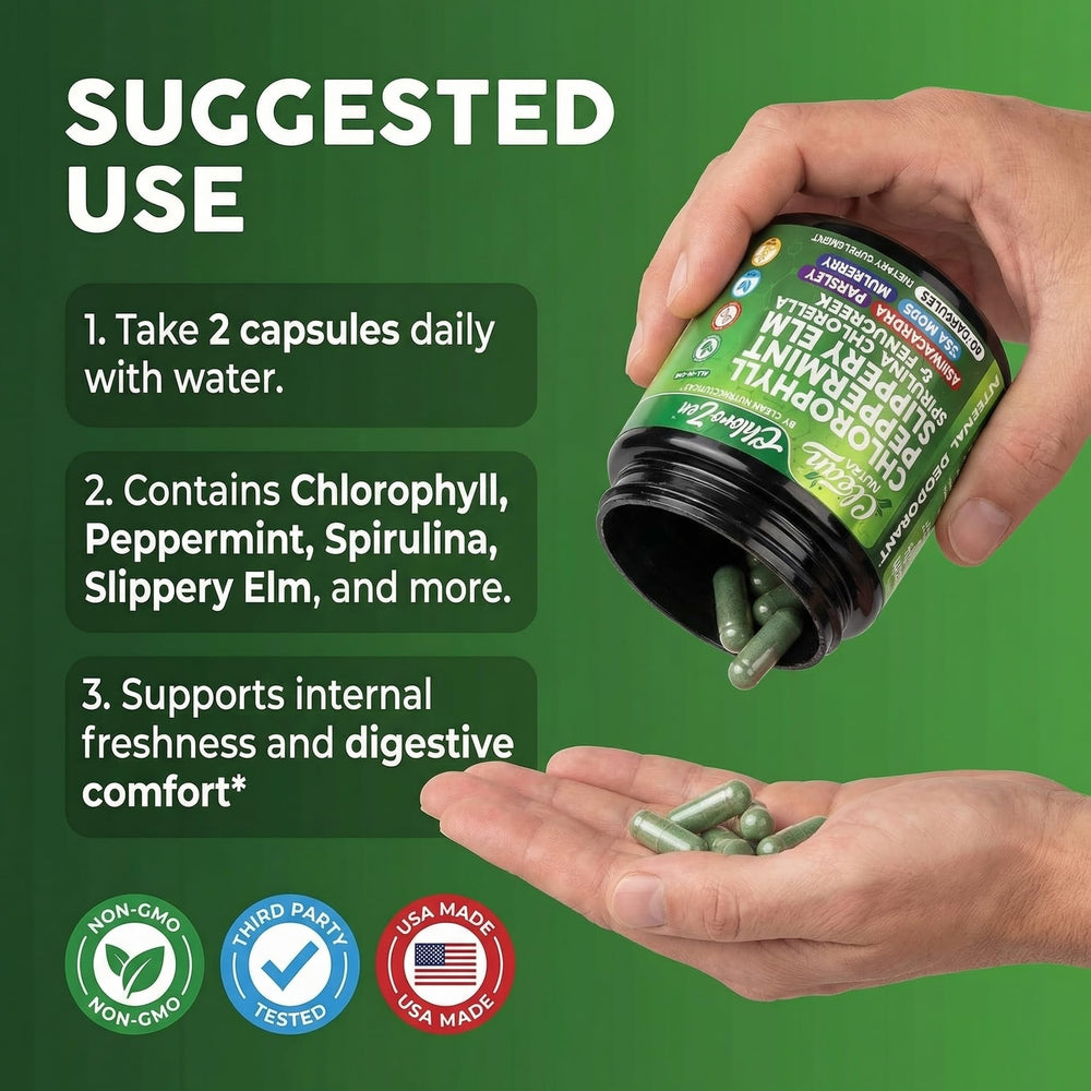 Clean Nutraceuticals cápsulas rodeadas de spirulina y chlorella nutritivas