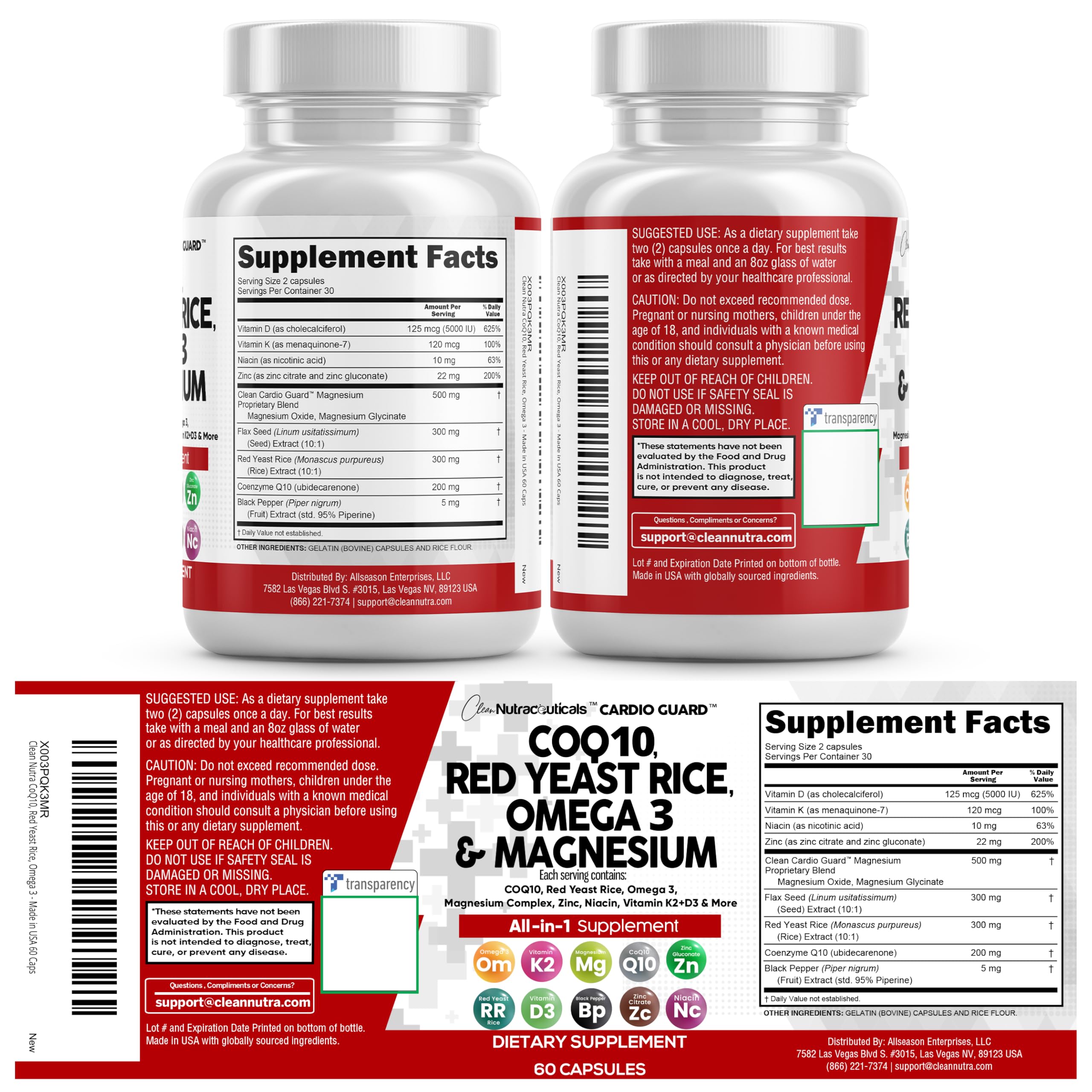 Clean Nutraceuticals sello de calidad Made in USA para confianza del consumidor