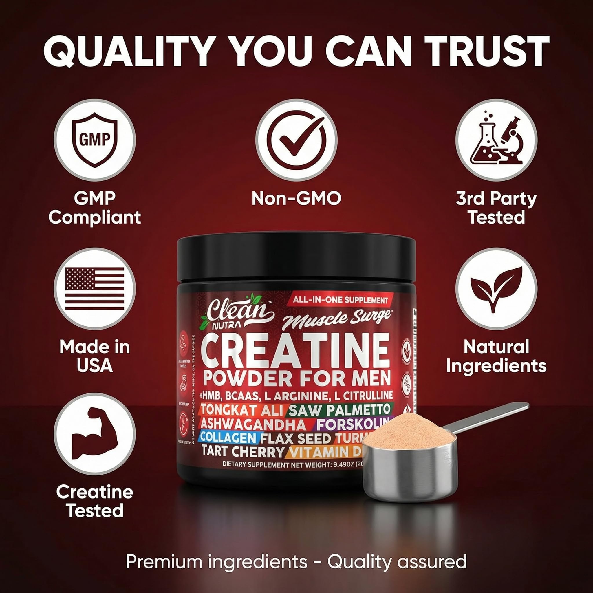 Clean Nutraceuticals certificado de laboratorio que asegura calidad y pureza