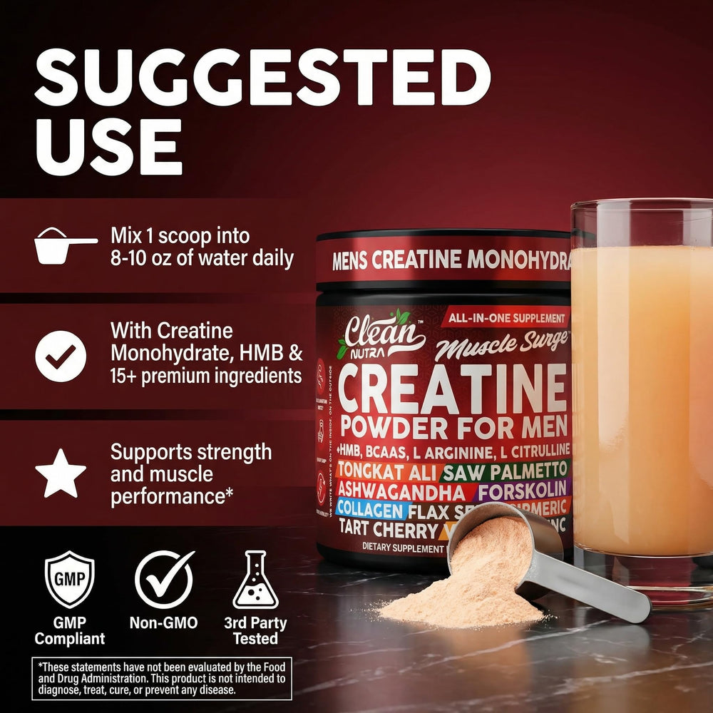 Clean Nutraceuticals comparación de tamaño con cuchara para dosificación precisa