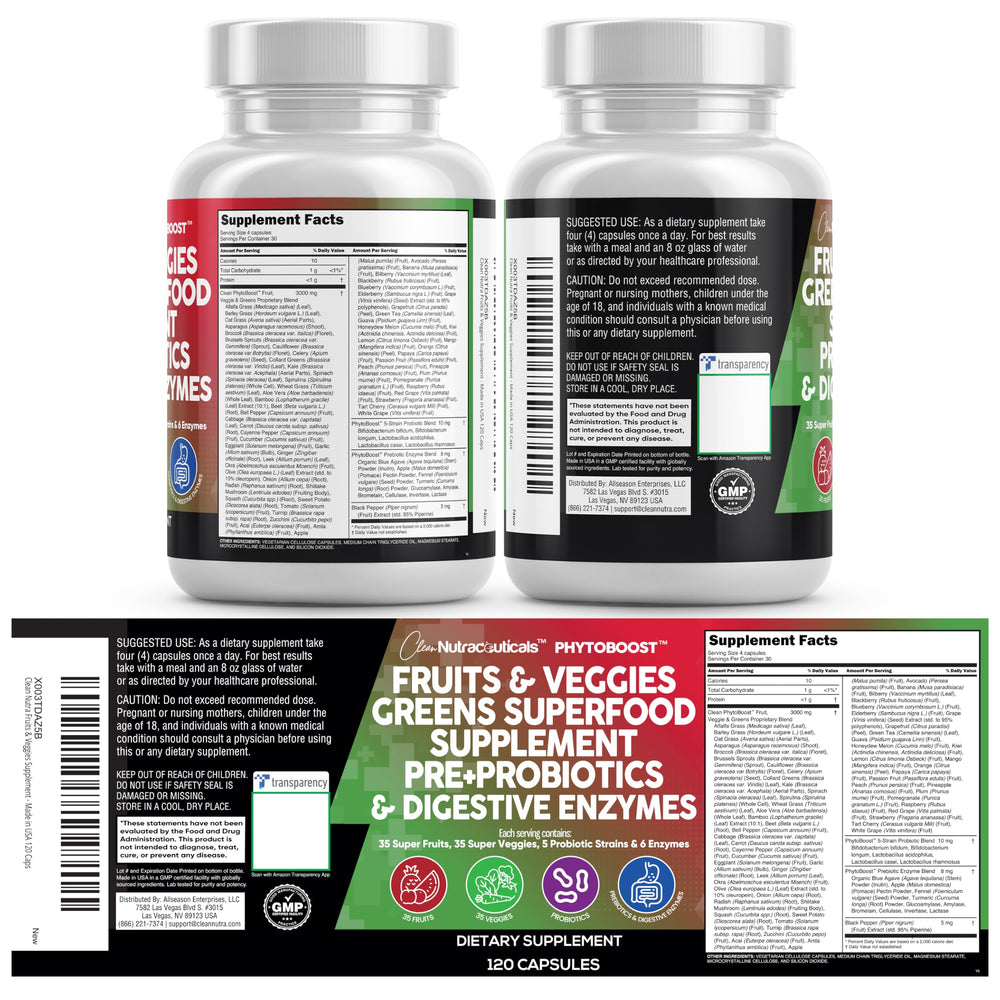 Clean Nutraceuticals ambiente de vida saludable con botella en mesa