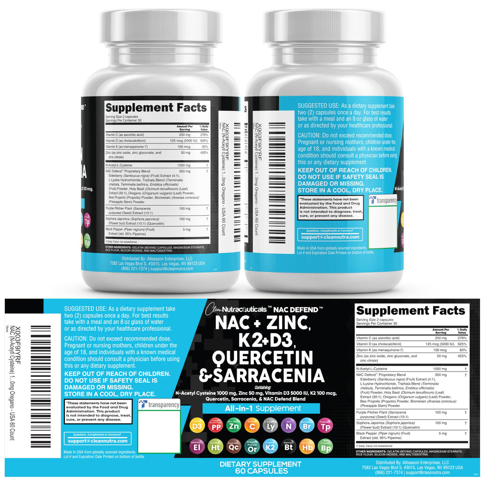 Clean Nutraceuticals frasco en cocina escenario de estilo de vida saludable