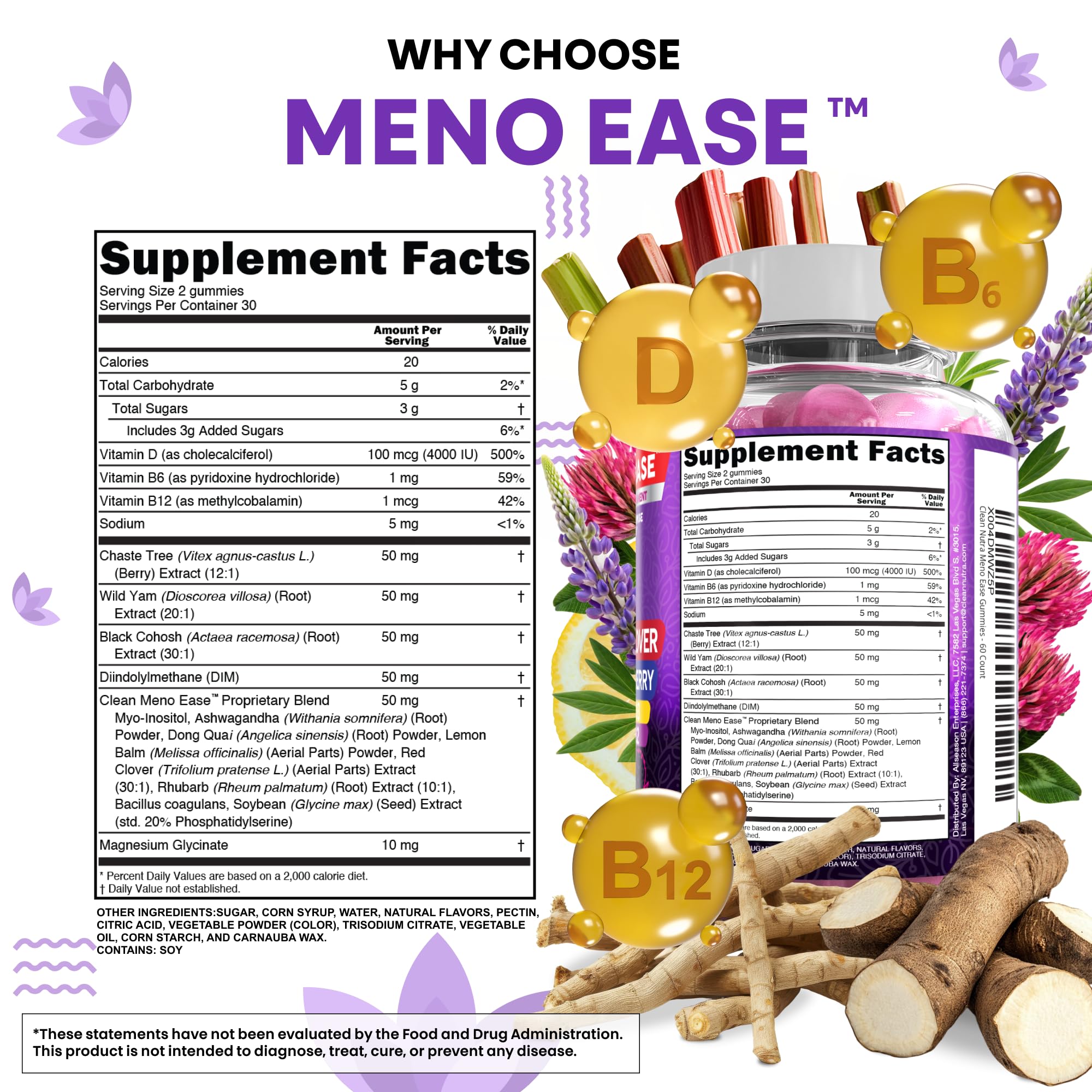 Clean Nutraceuticals etiqueta legible con ingredientes y dosificación
