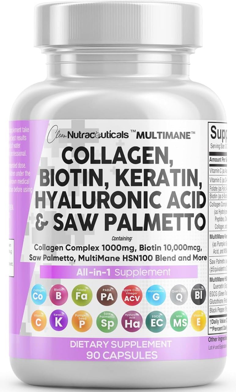 Clean Nutraceuticals frasco delante mostrando la etiqueta clara y beneficios