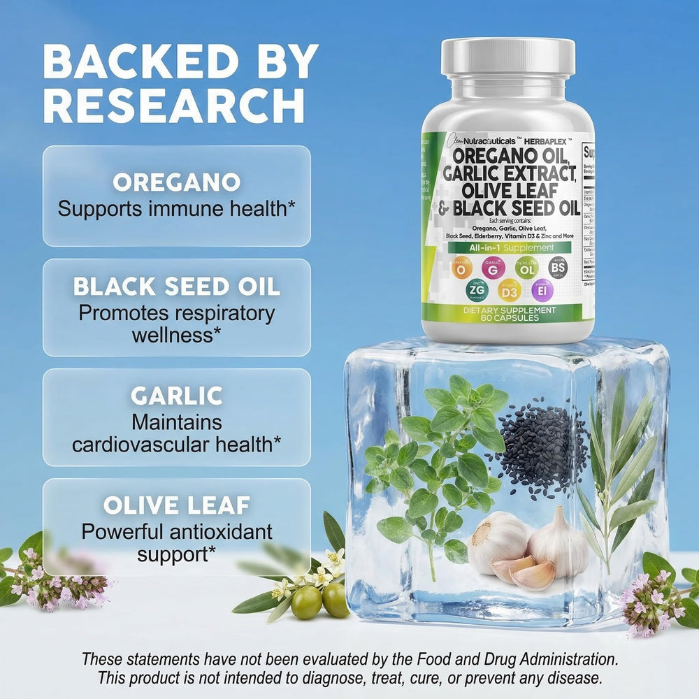 Clean Nutraceuticals cápsulas extendidas para mostrar tamaño y forma