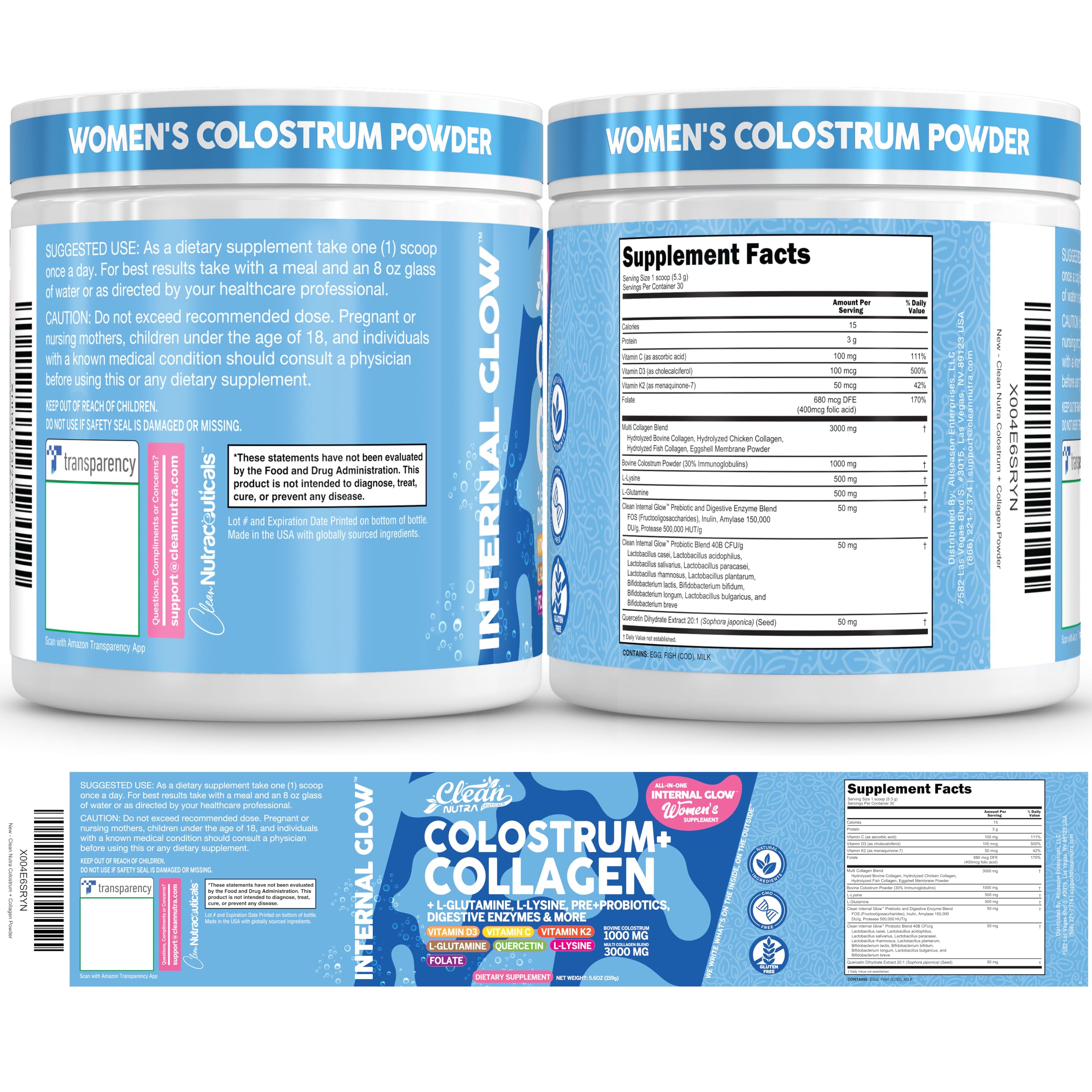 Clean Nutraceuticals manos sirviendo polvo para dosificación precisa