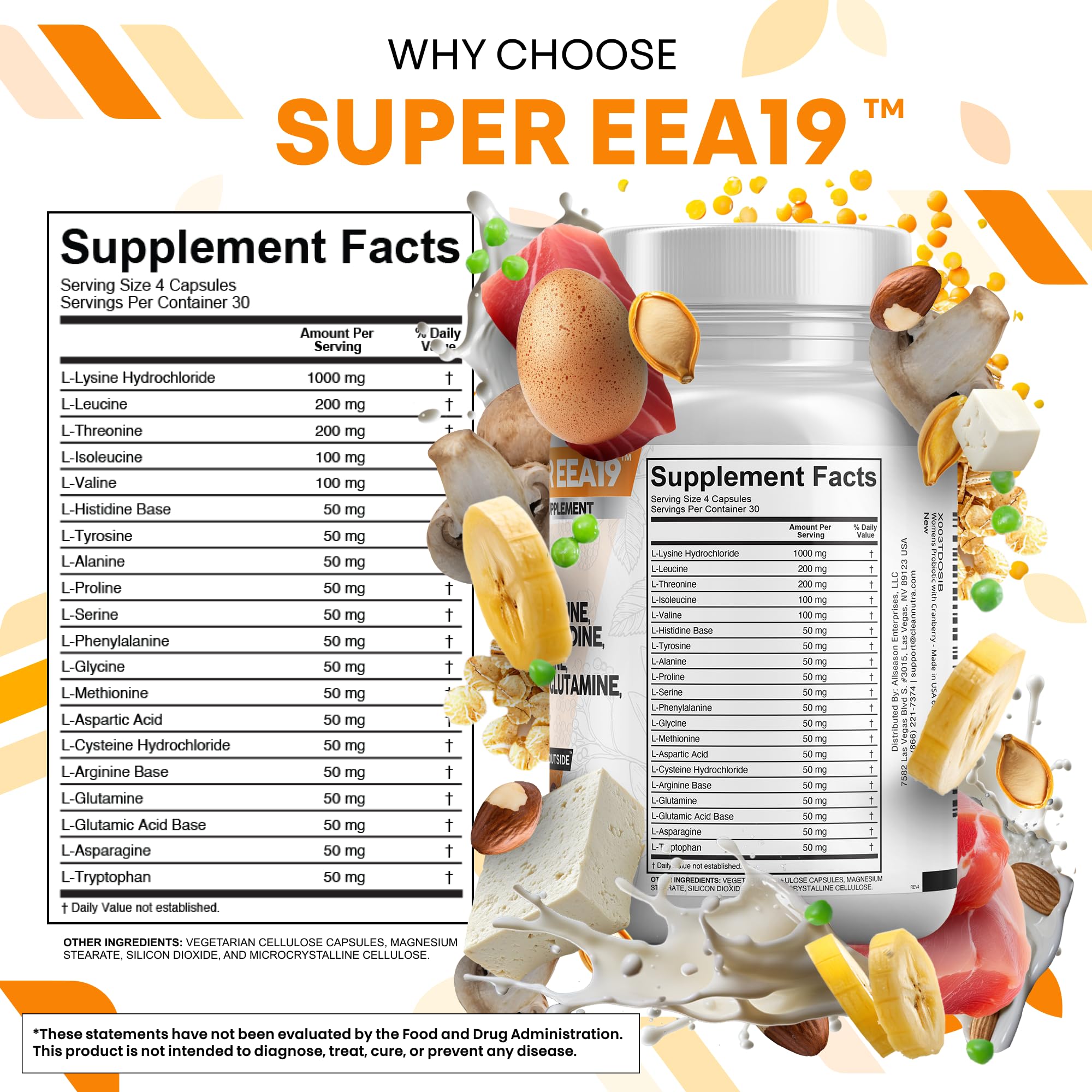 Clean Nutraceuticals cápsulas en la palma para control de dosis