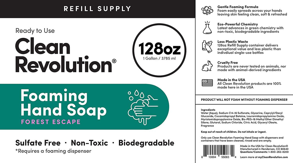 Clean Revolution boca de vertido y tapón fácil para rellenar dispensadores