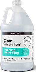 Clean Revolution front gallon label showing Spring Air scent and refill benefit