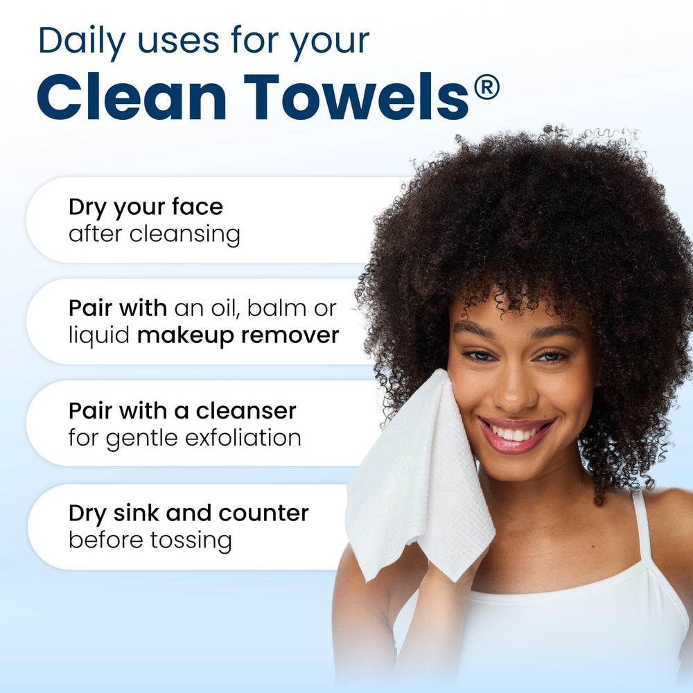 Clean Skin Club primer plano borde suave, menos fricción en la piel