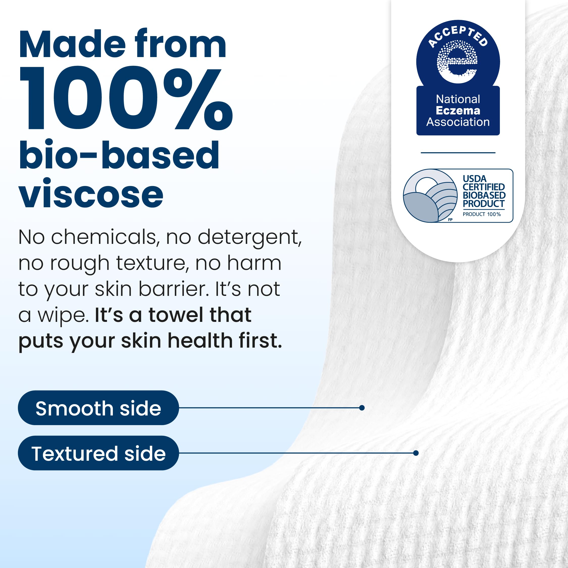 Clean Skin Club retirada de maquillaje con toalla, limpieza efectiva y suave